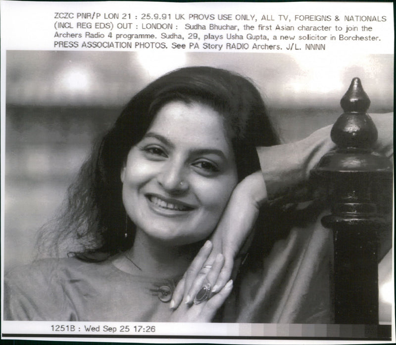 Sudha Bhuchar - Vintage Photograph