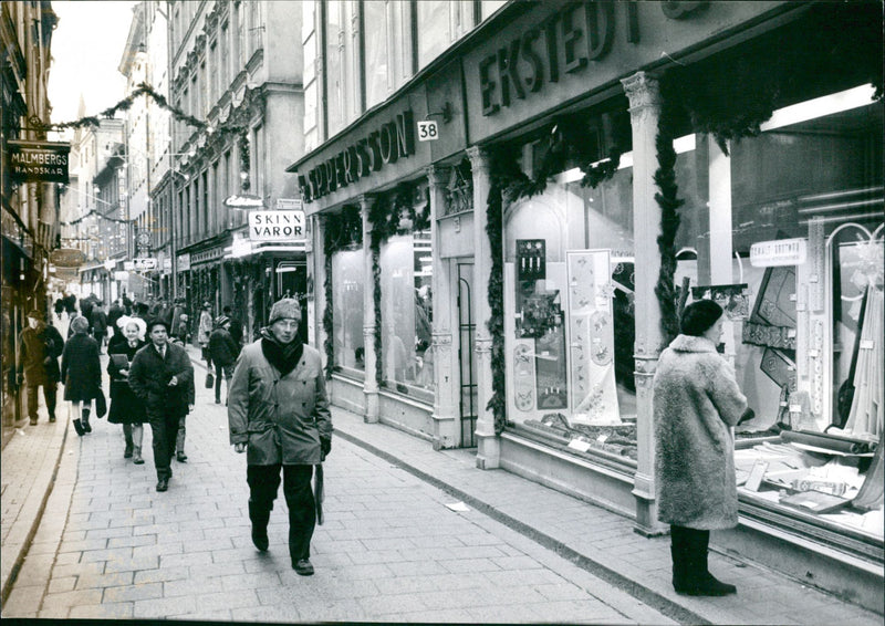 Västerlånggatan in Stockholm - Vintage Photograph