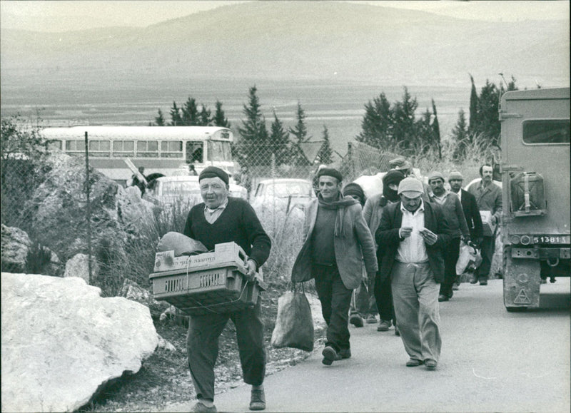 Border image in Israel - Vintage Photograph