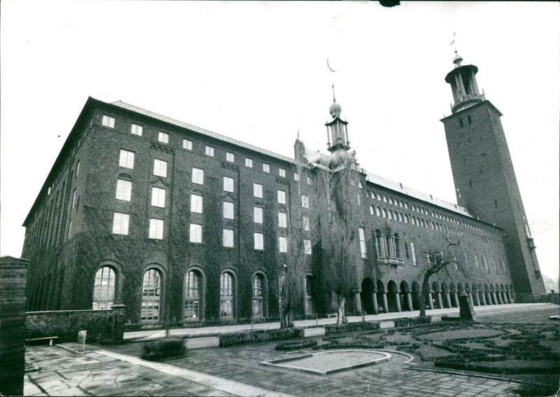 Stockholm City Hall Exteriors - Vintage Photograph