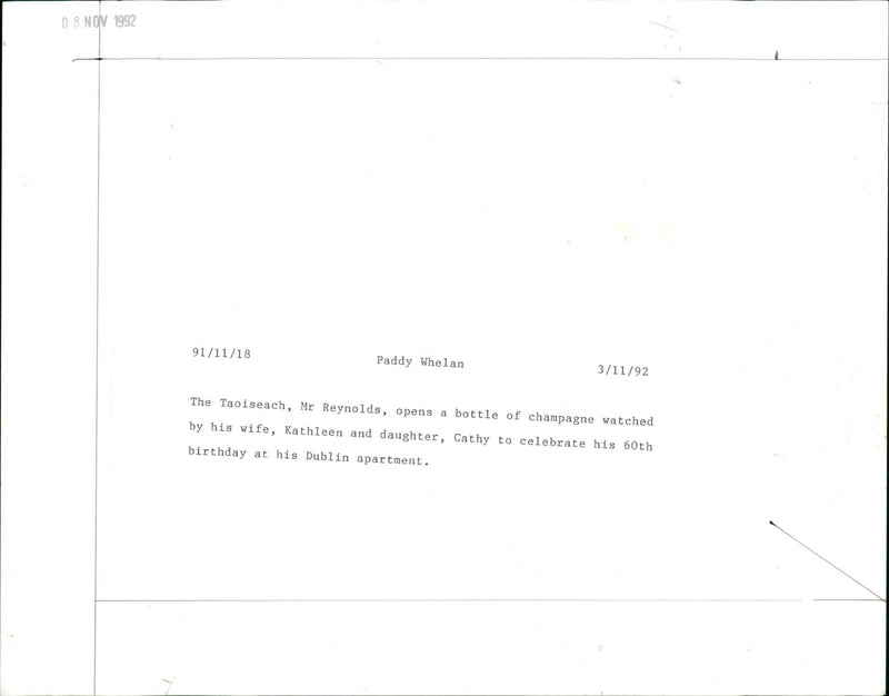 Albert Reynolds - Vintage Photograph