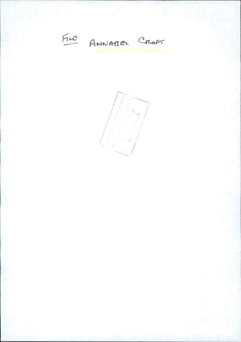 Annabel Croft - Vintage Photograph