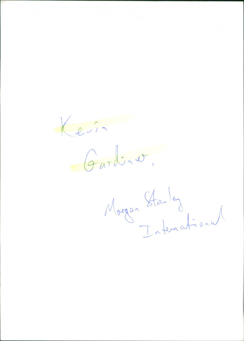 Kevin Gardiner - Vintage Photograph