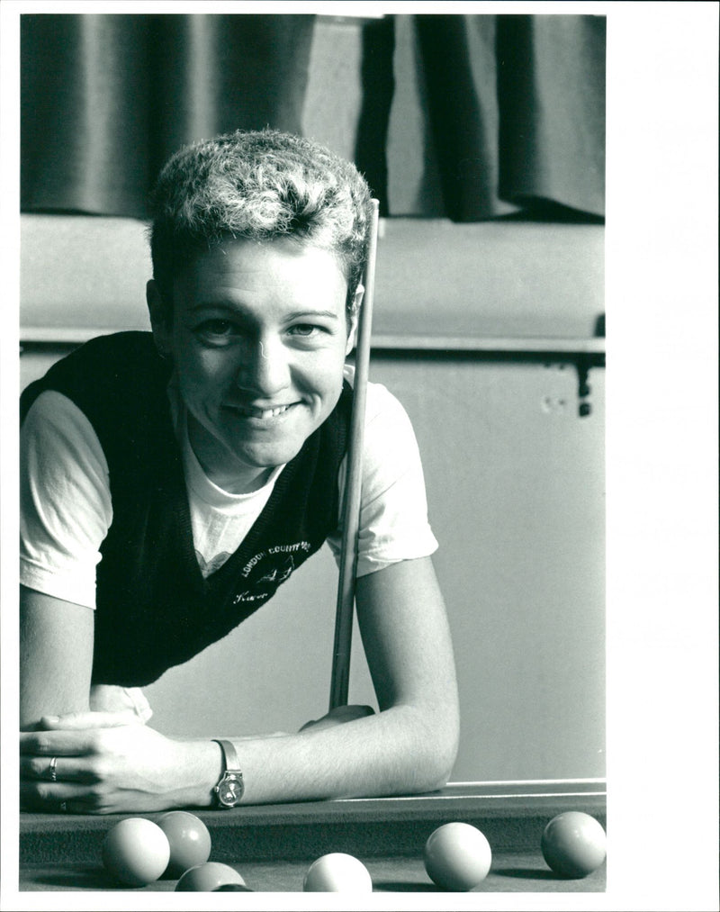 Women's Snooker - Vintage Photograph