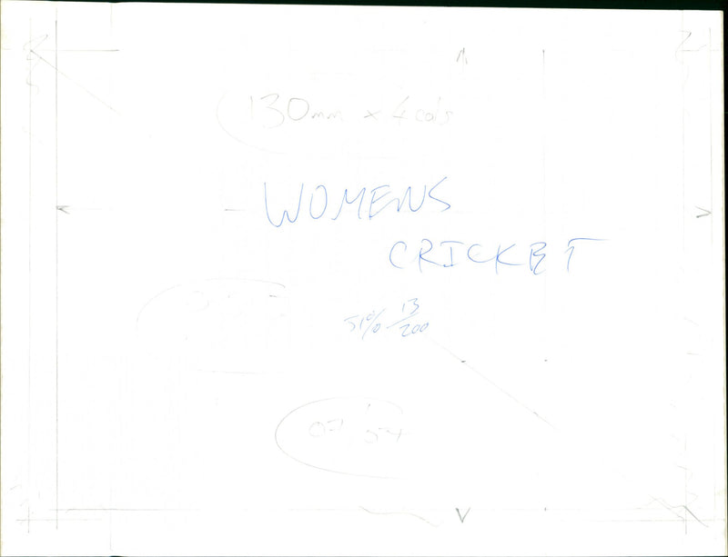 Women's Cricket - Vintage Photograph