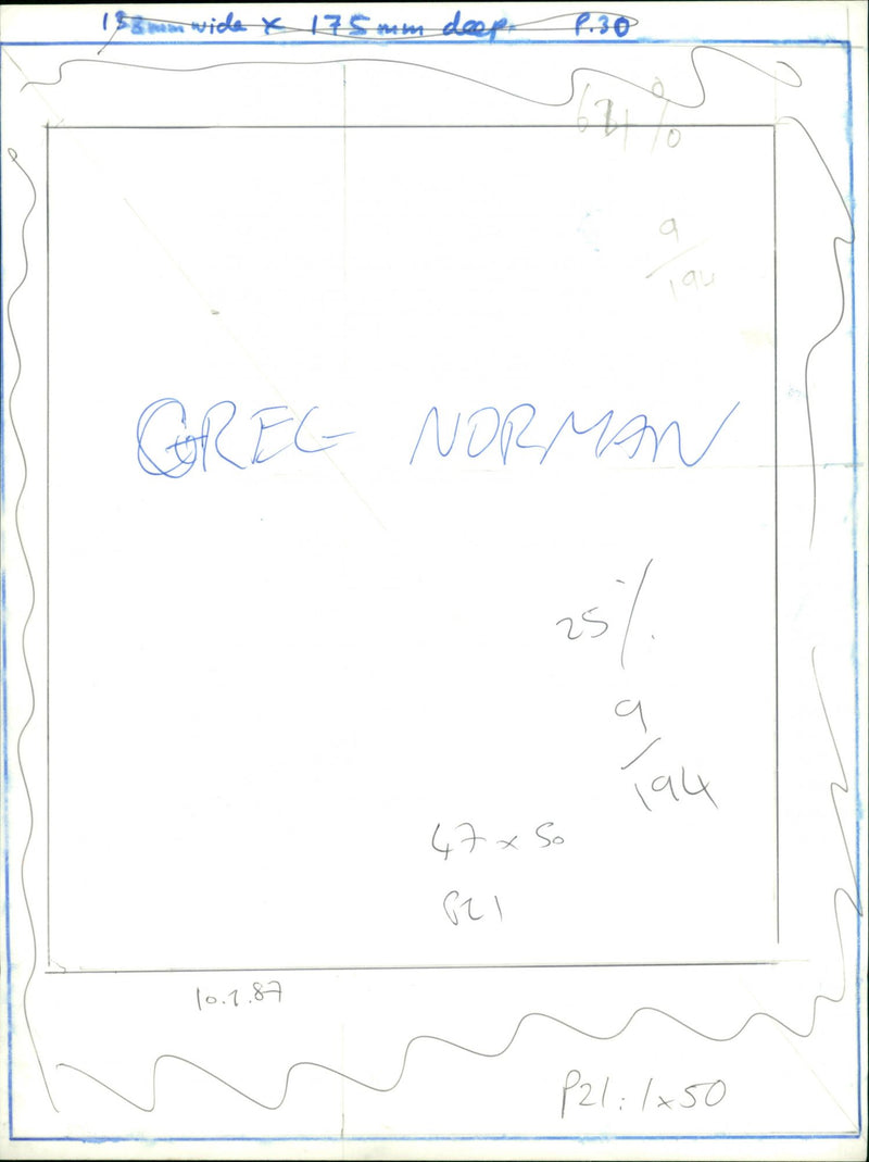Greg Norman - Vintage Photograph