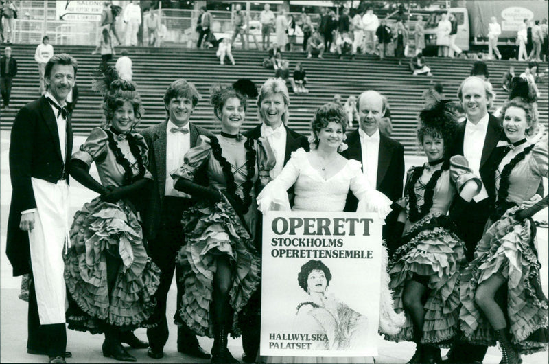 Stockholm Operett ensemble performances at Hallwylska Palatset - Vintage Photograph