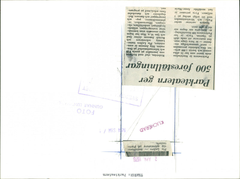 Park Theater's set of "The City of My Dreams". The model will be exhibited at Kulturhuset. Berndt Jansson, Anne-Marie RÃ¥dstrÃ¶m, Pia Lejbro and Stig Jansson - Vintage Photograph