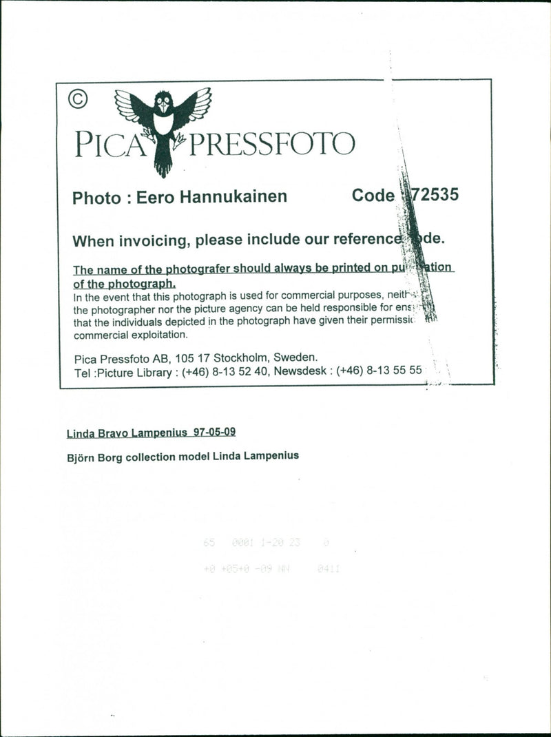 Linda Lampenius - Vintage Photograph