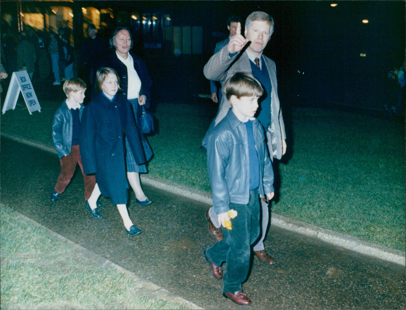 Prince William and Prince Harry at Hunstanton Pantomime - Vintage Photograph