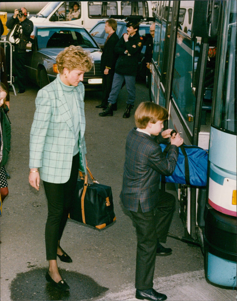 Princess Diana with her son Prince William - Vintage Photograph