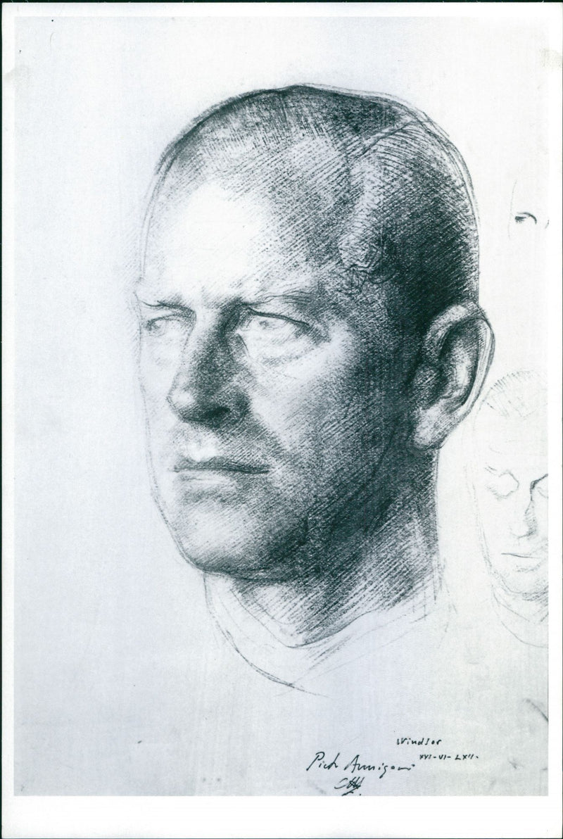 A portrait of Duke of Edinburgh - Vintage Photograph