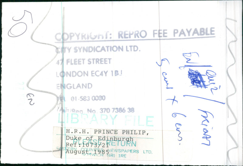 H.R.H Prince Philip, Duke of Edinburgh - Vintage Photograph