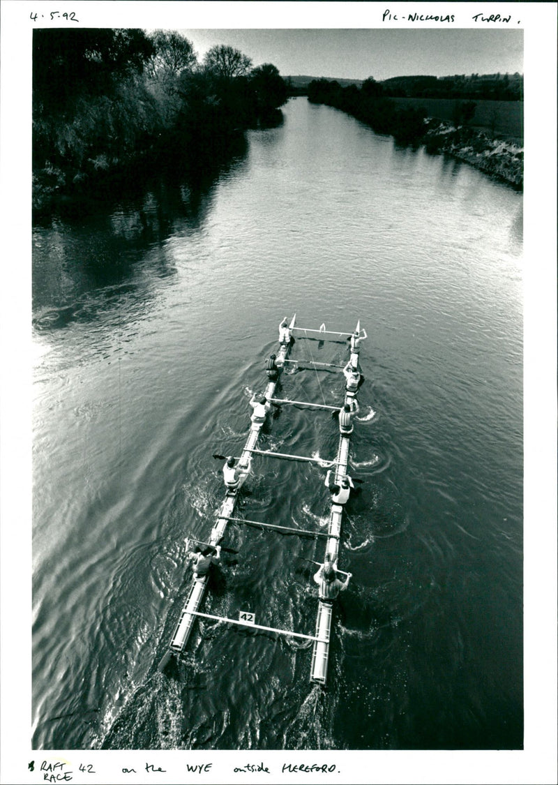 Raft Race - Vintage Photograph
