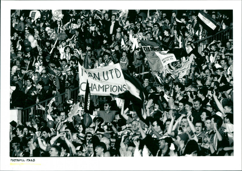 Football Fans - Vintage Photograph