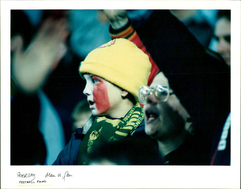 Football Fans - Vintage Photograph