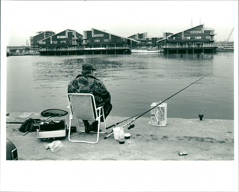 Fishing - Vintage Photograph