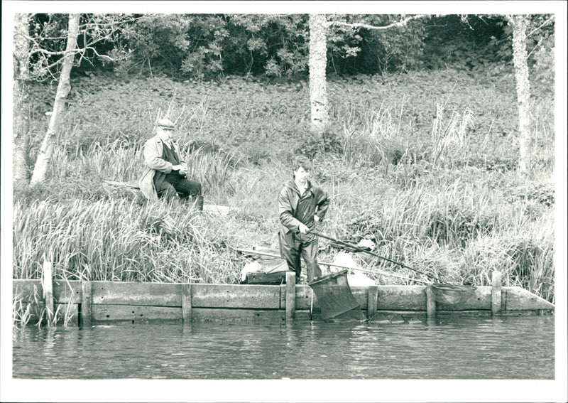 Fishing - Vintage Photograph