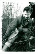 Rabbit Hunting - Vintage Photograph