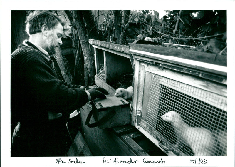 Rabbit Hunting - Vintage Photograph