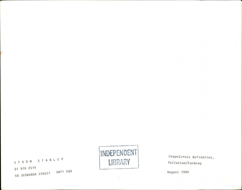 Pollution - Vintage Photograph