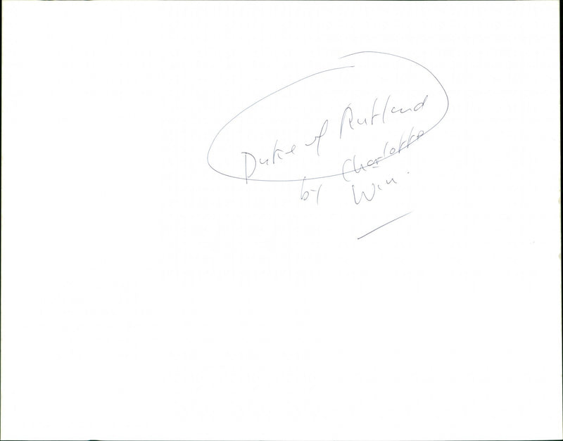 Duke of Rutland - Vintage Photograph