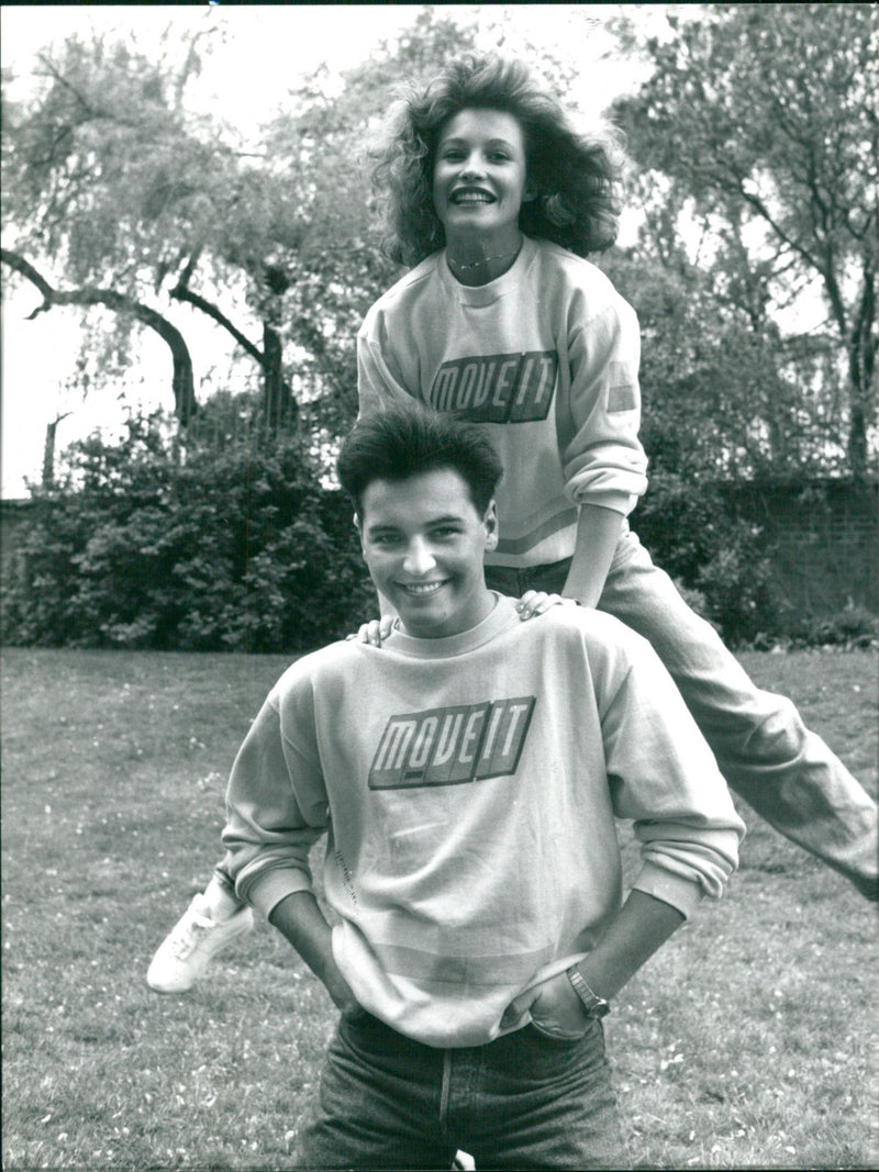 Presenters Andy Nulty and Fiona Lee Fraser - Vintage Photograph