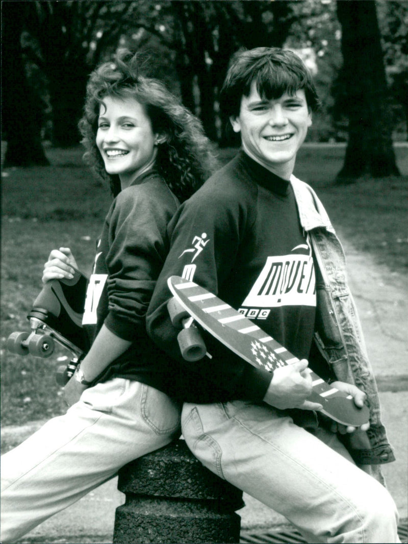 Fiona Lee Fraser and Simon O'Brien in Move It - Vintage Photograph