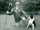 Ken Watson with Meg in BBC's One Man and His Dog - Vintage Photograph