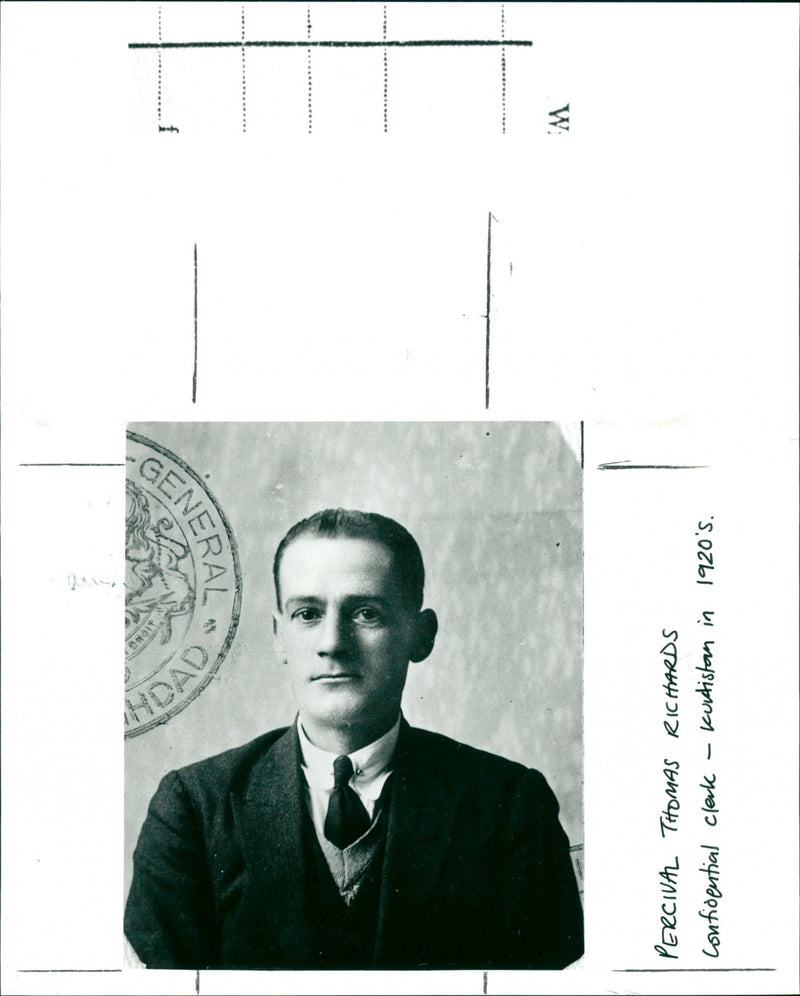 Percival Thomas Richards - Vintage Photograph