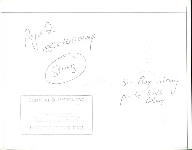 Sir Roy Strong - Vintage Photograph