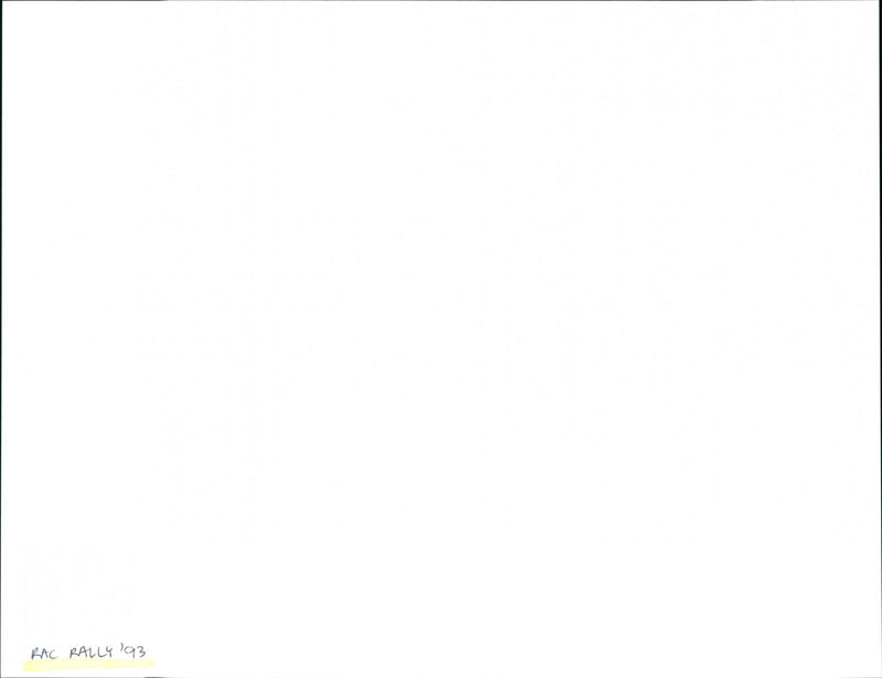 RAC Rally '93 - Vintage Photograph