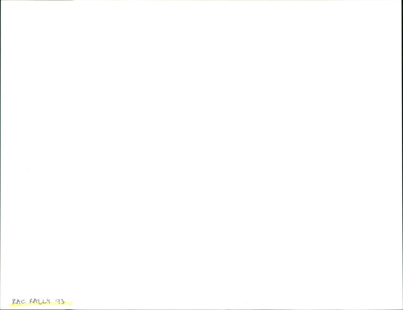 RAC Rally '93 - Vintage Photograph