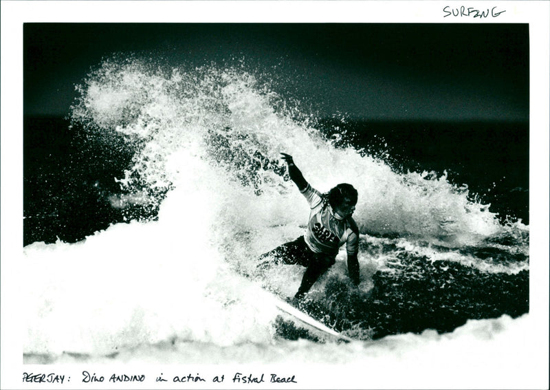 Surfing - Vintage Photograph