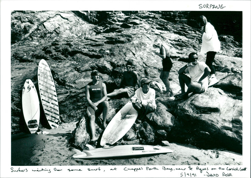 Surfing - Vintage Photograph