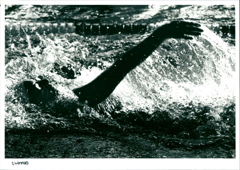 Swimming - Vintage Photograph