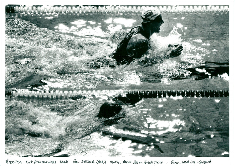 Swimming World Cup - Vintage Photograph