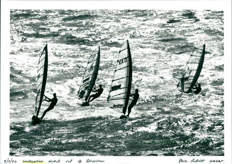 Windsurfing - Vintage Photograph