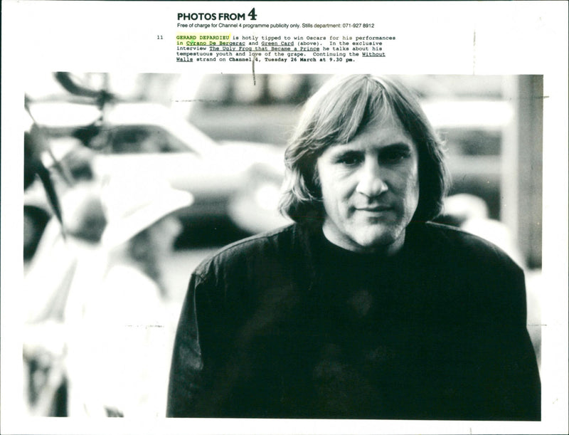 Gerard Depardieu - Vintage Photograph