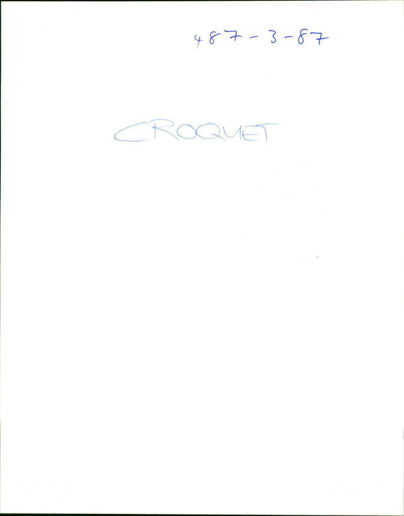 Croquet - Vintage Photograph