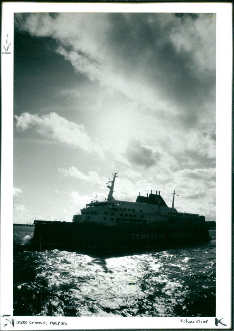 Cross Channel Ferries - Vintage Photograph