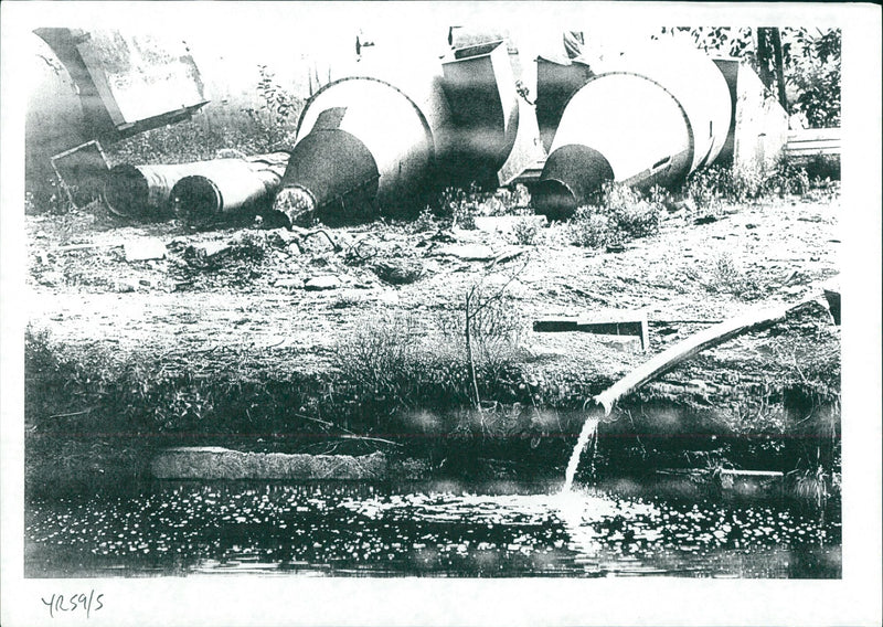 Industrial Pollution - Vintage Photograph