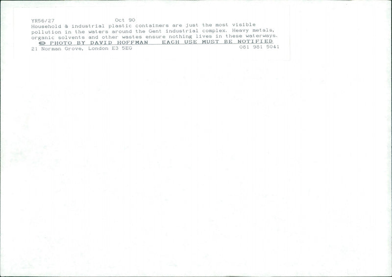 Industrial Pollution - Vintage Photograph