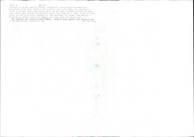 Industrial Pollution - Vintage Photograph