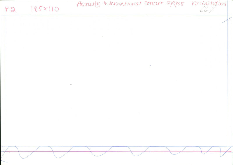 Amnesty International Concert - Vintage Photograph