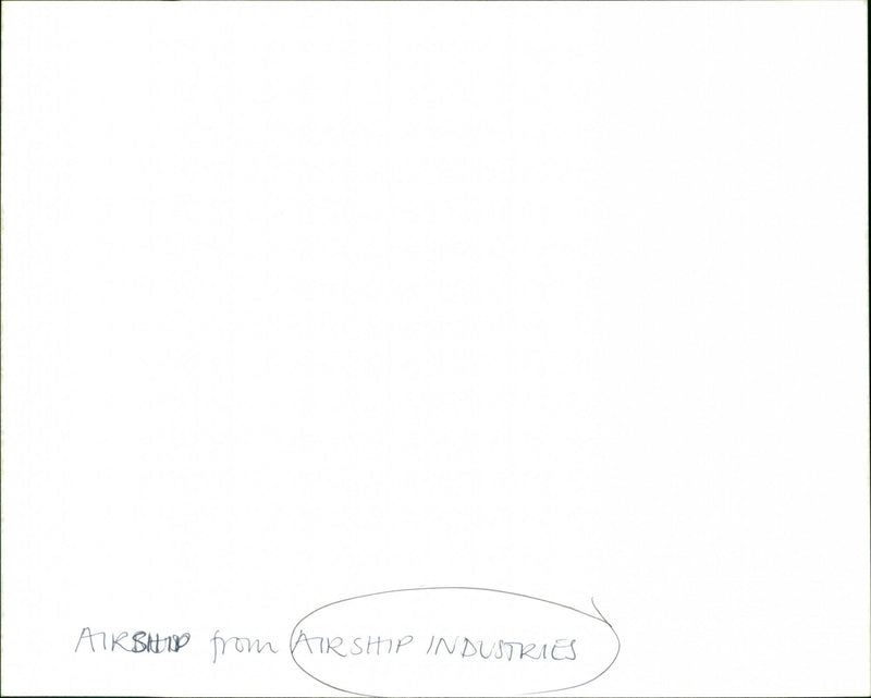 Airship Industries - Vintage Photograph