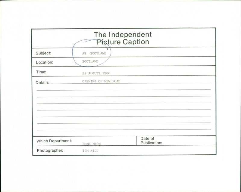 A9 Scotland - Vintage Photograph