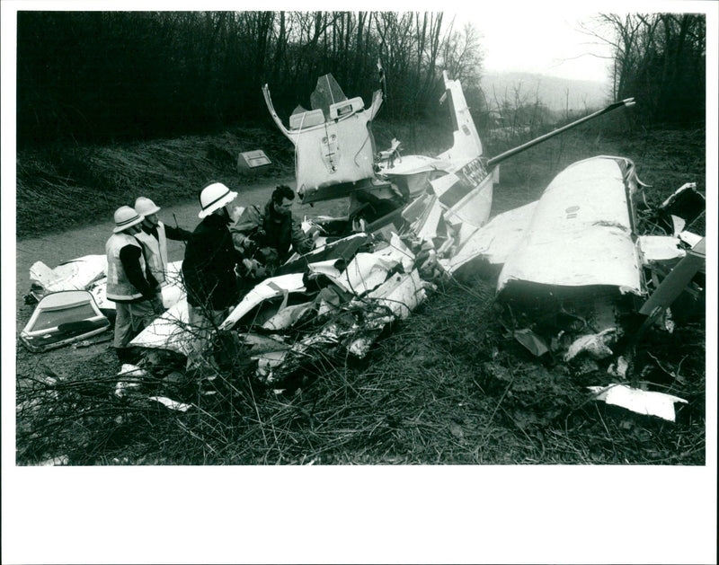 Aircraft Crash - Vintage Photograph