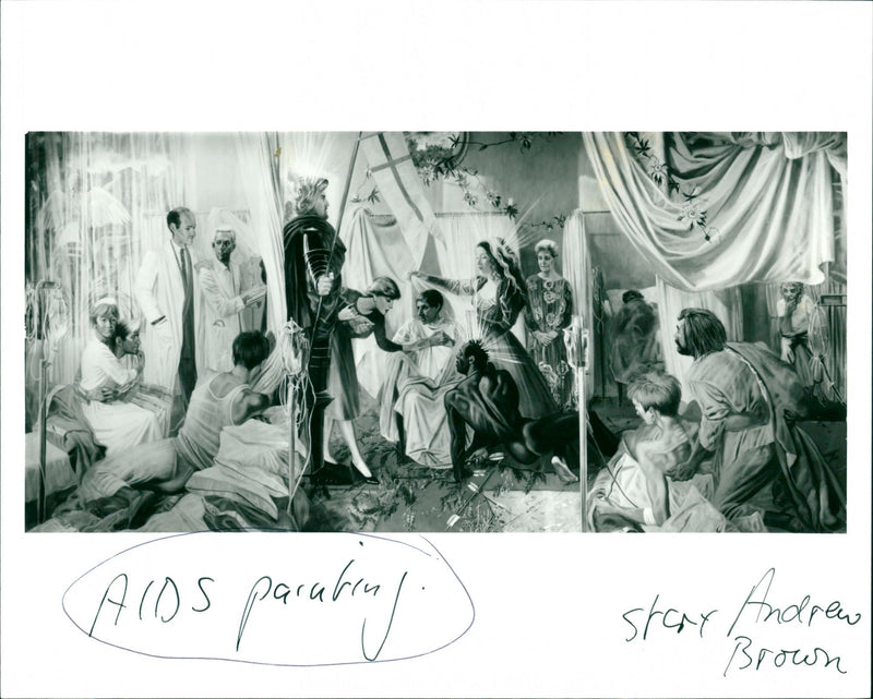 AIDS Painting - Vintage Photograph