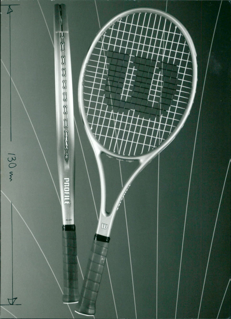 Tennis Rackets - Vintage Photograph